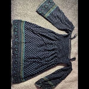 Blue short beach dress